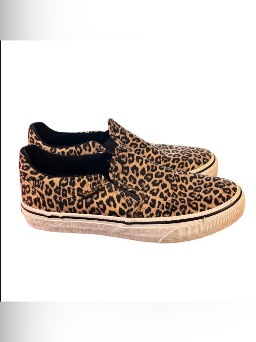 Vans Deluxe Comfort Leopard Print Slip Ons